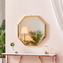에이스홈 코코 정팔각 벽거울, 골드 / MA008_BLK, 600