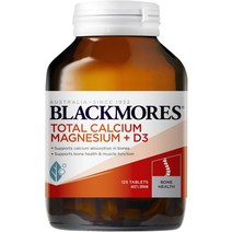 블랙모어스 Blackmores 토탈 칼슘 마그네슘 비타민 D3 Total Calcium & Magnesium + D3 125정
