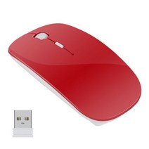 손편한 마우스 노트북 컴퓨터 PC용 무선 충전식 슬림 미니 무소음 가정/사무실용 2.4G, 삼