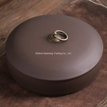 보이차 보관함 3단 잎차 항아리 차 밀폐 용기 앤틱 도자기, AL