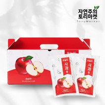 1+1 국내산 사과 100% 무농약 사과즙 사과주스 60팩, 60개입 / 100ml / 60팩