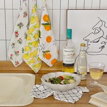 감성가득 6겹 거즈 키친크로스 11종 택1, 블랙체크