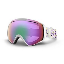 본지퍼 VonZipper 엘 카봉 고글 화이트 글로스 브론즈 핑크 스모크 렌즈, 백색 광택