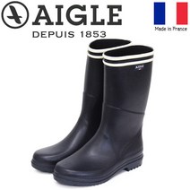 에이글 레인 부츠 미들 스트라이프 러버 여성 장화 네이비 AIGLE ZZF8856 일본발송