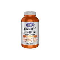 나우푸드 아르기닌 & 시트룰린 500 mg / 250 - 240 식물성 캡슐
