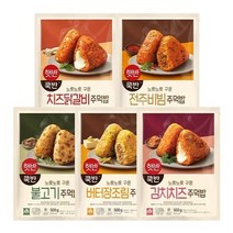 CJ제일제당 [T]햇반 쿡반 구운 주먹밥 4팩 골라담기, 김치치즈2치즈닭갈비2