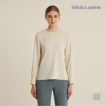 올리비아로렌 오간자 밴드넥 블라우스 VOCNLXS2121