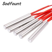 몰드 카트리지 히터 가열 요소 원통형 관형 점화 핫로드 6mm/8mm/10mm/12mm 튜브 12V AC 220V 30W-500W, 03 6x30mm  220V