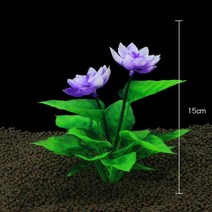 관상용새우 난파선 모스트리 해구석 시뮬레이션 인공 식물 수족관과 물고기 수조 조경 장식을위한 연꽃 잔디 레이아웃 소품 친환경 소재, Purple