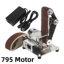 스탠다드툴 연마 도구 350W 벨트 샌더 기계 미니 전기 벨트 샌더 벨트 그라인더 미국EU 플러그 벨트 DIY 그라인딩 머신 빼빠, 모터-795