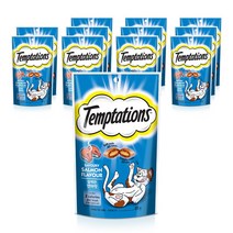 템테이션 고양이 간식 닭, 연어맛, 12개