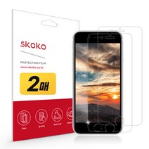 스코코 아이폰 SE2 무반사 AR 액정보호필름 2매, 단품