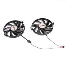 2개/몫 냉각 팬 교체 XFX Radeon R9 370X R7 350 360 RX 460 560 그래픽 카드 쿨러 FDC10U12S9-C, 한개옵션0