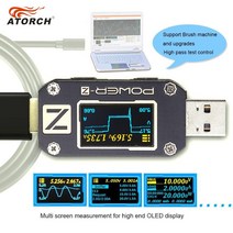 ATORCH POWER-Z USB 테스터 Type-c PD QC 3.0 2.0 충전기 전압 전류 리플 듀얼 볼트 31