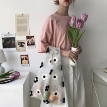쇼핑백 여성용 자수 꽃 핸드백 반투명 오간자 메쉬 토트 숄더백 데이지 캐주얼 대형 쇼핑 에코 백 신제품, 1.1
