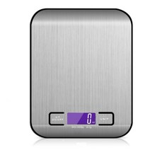 앉은뱅이 저울 업소용 주방 전자 디지털 다기능 식품 저울 5kg10kg 스테인레스 스틸 LCD 디스플레이 온스 측정 요리 베이킹, 10 키로그램, Black