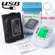 COLEBY-USB 디지털 암 자동 혈압계 혈압계 게이지 휴대용 BP 혈압계 동맥 압력, CHINA_No Voice With USB