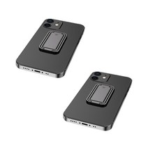 다연경 그립톡 스마트링 핸드폰 다용도 거치대 2개 톡 핑거 링, 블랙+블랙