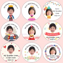 [4+1 당일출고]유어모먼트 생일 축하답례 스티커 63.7mm 12개입, 생일사진형_15