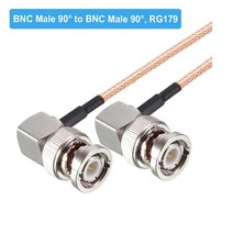 RG179 케이블 75 Ohm BNC 남성 직각 플러그 커넥터 어댑터 비디오 카메라 SDI 캠코더 HD-SDI/3G-SDI/4K/8K, 01 BNC M90 to BNC M90_24 20M
