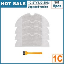 Xiao mi Mi jia 1C Hepa 필터 용 로봇 진공 청소기 액세서리 STYTJ01ZHM Dreame F9 메인 사이드 브러시 걸, 12 Mop Cloth