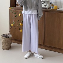 여자 데일리 꾸안꾸 착용감 미쳐버린 심플 와이드팬츠