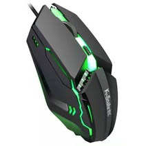 왼손잡이마우스 왼손무선마우스 음소거 수직그립 게임용 마우스 viper m11 e sports 범용 데스크탑 1600dpi usb bright k snaker 및 오른손 노트북용, 검은색