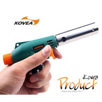 국산 코베아 원터치 자동 가스토치 KGT-9912 피스톨 초강력 화력 1.500도 숯불 점화용 캠핑 부탄가스 바베큐 구이 야외 그릴 부탄가스토치 캠핑토치 토치 라이터 라이타