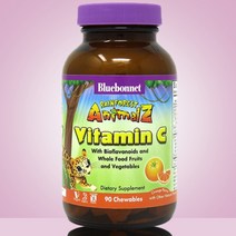 Bluebonnet 블루보넷 동물모양 비타민 C 250mg 90정