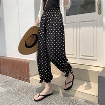 스타일아유 여성 여름 조커팬츠 밴딩 스판 아이스 쿨 조거 팬츠 찰랑 냉장고 바지 빅사이즈