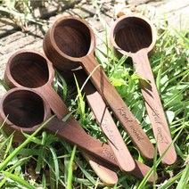 우신인터내셔널 커피스푼 시타 파우더스푼 리얼우드 감성 계량스푼 용품 10g 우드스푼 9WABB155, 1개