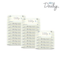 순둥이 생분해물티슈 데일리 휴대 리필형 20매 20팩(Da-com)