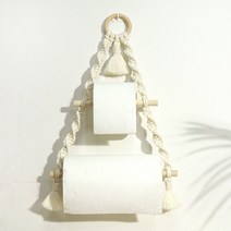 봄소품 감성 캠핑 마크라메 휴지걸이 2단 1단, 1개