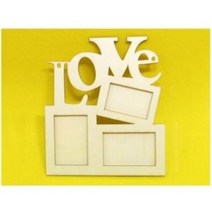 [만들기재료/꾸미기] 나무액자만들기 LOVE