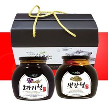 약초인 명절 선물세트 도라지청 생강청 프리미엄 650g 2종