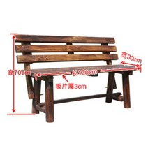 야외벤치 공원 의자 나무 체어 나무 테라스, 120 솔기등받이의자