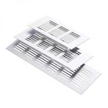 알루미늄 합금 에어 벤트 천공 시트 15cm60cm 웹 플레이트 환기 그릴 옷장 신발 찬장 장식 커버, length 450MM, Width 50MM