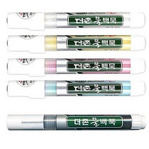 [문구조아] 문화 더존 물백묵 1입 빨강, 5개