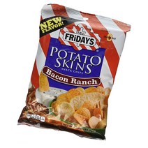 TGI 프라이데이 포테이토 스킨칩 85.2g 6팩 베이컨랜치 TGI Fridays Bacon Ranch Potato Skin chips, 1