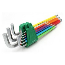 컬러 육각 엑스트라 롱 볼렌치 9PCS 세트 09101CH