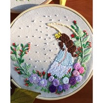 [조한스토어] 프랑스 자수 초보자용 십자수 DIY 패키지, 19) 달빛여인, 1세트