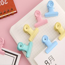 캔디 컬러 클립 문구 사무용품 서류 금속 페이퍼 집게 종이 메모 포토 사진 고정 크립, 그린