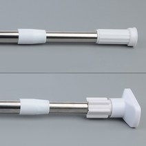 일자형 샤워커튼봉, 원형 110~200cm