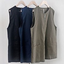 시드마켓 카인드 린넨 조끼 THE015 빅사이즈 여성의류