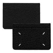 메종 마르지엘라 SA1VX0005 P4455 T8013 스티치 레더 카드홀더 블랙 지갑 TEO