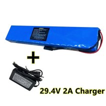 전동스쿠터 배터리 전기 자전거 모터 스쿠터 리튬 이온 팩 7S5P 29.4V 16Ah 24V, 1 battery