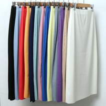 시드마켓 골지 밴딩 슬림 롱스커트 2018240S 빅사이즈 여성