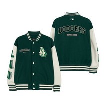 MLB 엠엘비 울 와펜 소매배색 바시티자켓 LA D.Green 3AJPV0234-07GND
