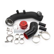N54 터보 충전 파이프 및 BOV 키트 BMW 엔진 2011-2012 135i 1M 블로우 오프 밸브, 03 Pipe-BOV-RD