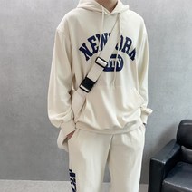 모노포스 셋업 뉴욕시티 레터링 나염 후드티 DD35